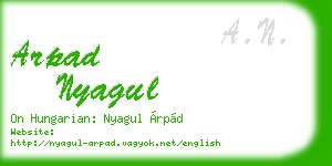 arpad nyagul business card